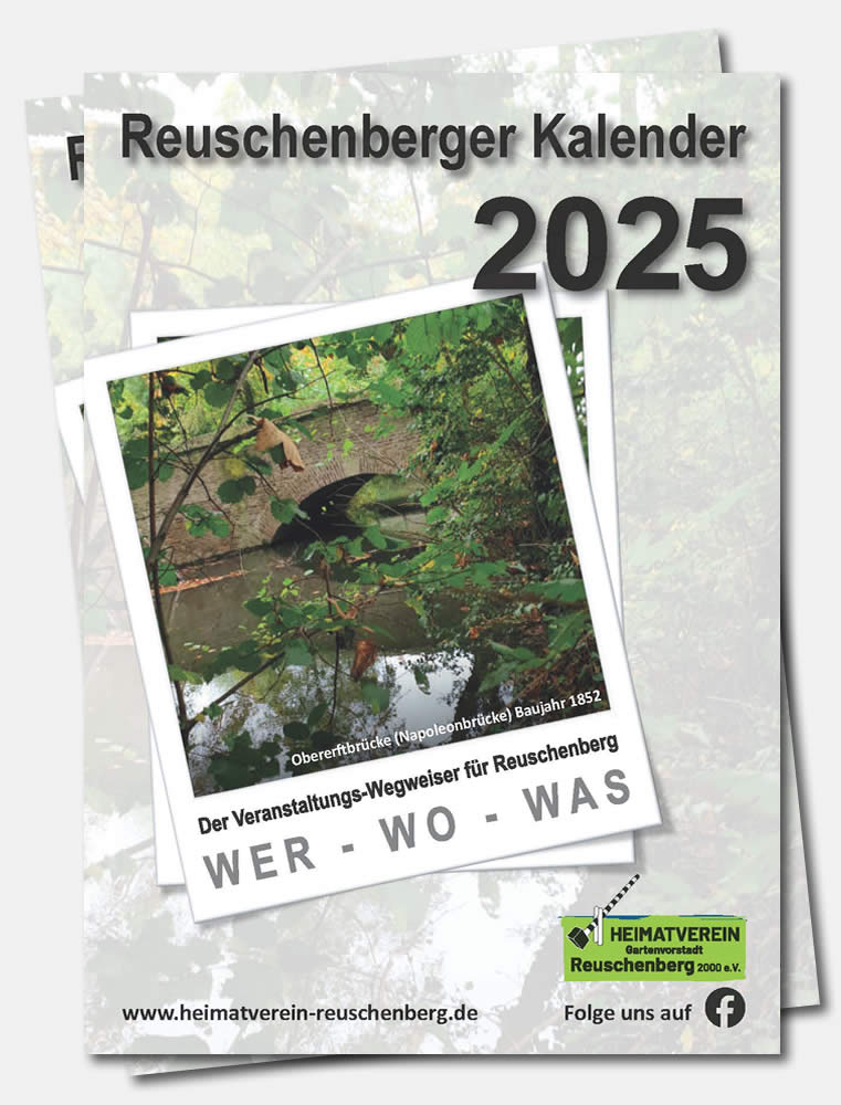 Titelseite vom Kalender des Heimatverein für 2025