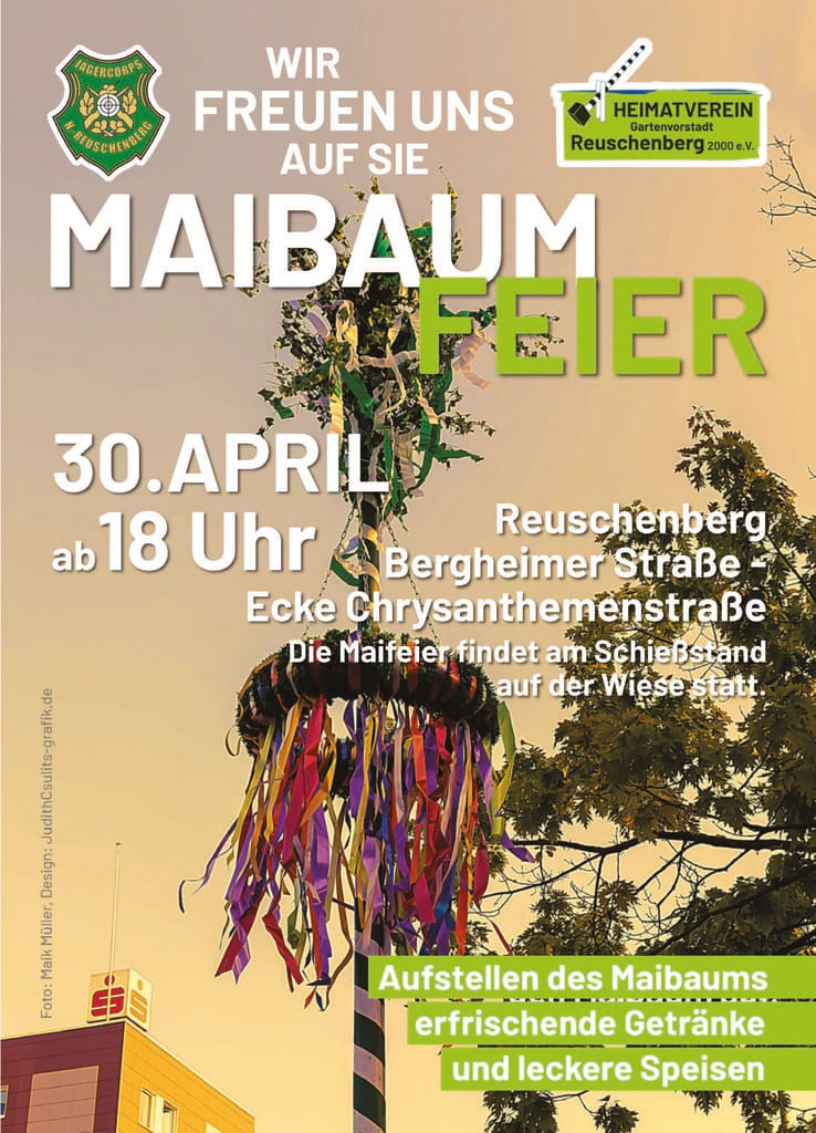 Maibaum setzen (Plakat)