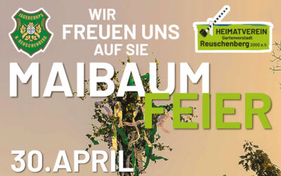 Maibaum aufstellen 30.04.2025 des Jägercoprs Reuschenberg & Heimatverein